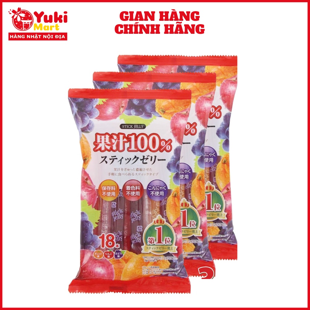 Thạch que Ribon 100% nước ép trái cây