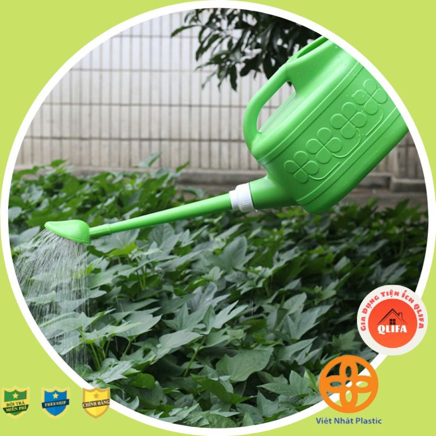 Bình tưới cây vòi sen nhựa Việt Nhật - Ô doa tưới cây vòi dài nhựa PP dày không bị ăn mòn dung tích 4L-6L-10L