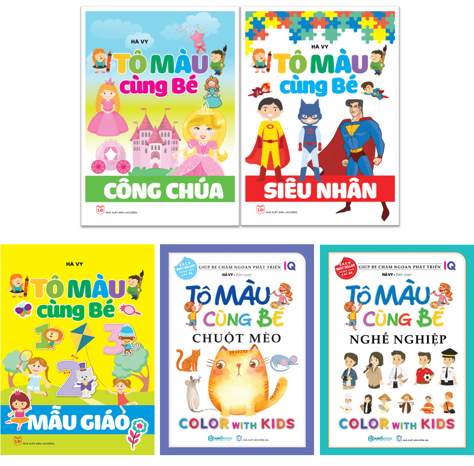Combo 5: tô màu cùng bé 5