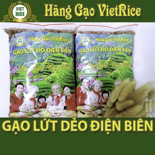 Combo 2 Kg Gạo Lứt Đỏ Điện Biên Vietrice Loại 1