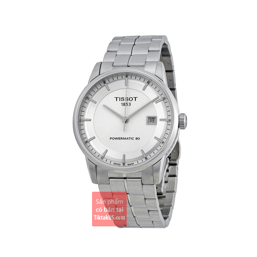 [HCM]Đồng hồ đeo tay nam Tissot T086.407.11.031.00 Thụy sĩ  dây thép size 42mm kính sapphire máy automatic trữ cót 80 tiếng chống nước 50m lên cót tay