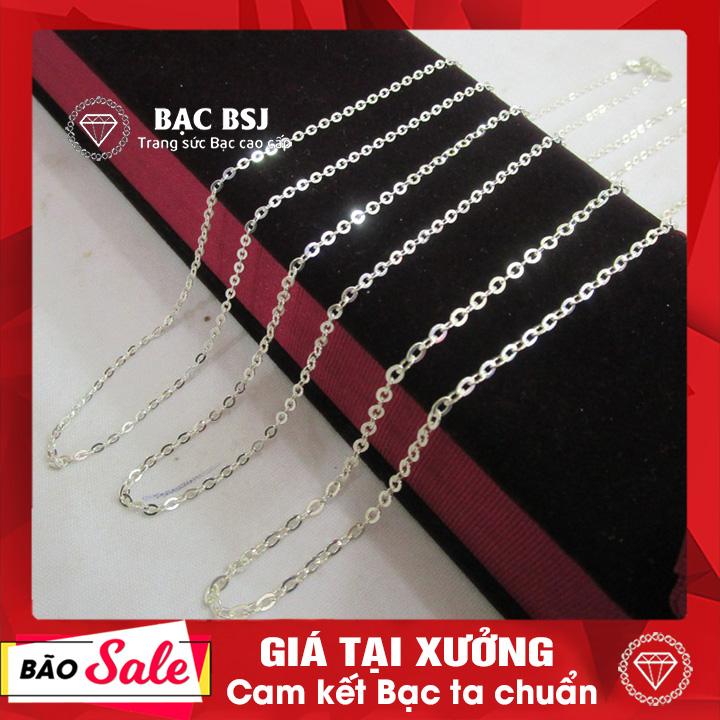 Dây chuyền bạc nữ đẹp chất liệu bạc ta cao cấp, GIÁ tại xưởng - Bạc BSJ