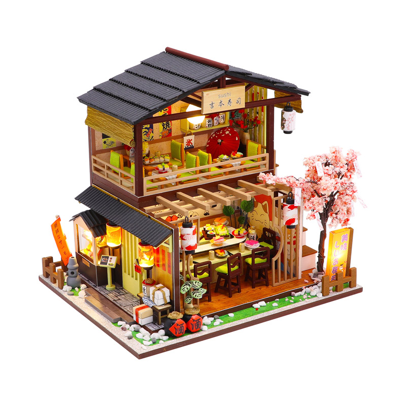 Mua Mô hình nhà gỗ búp bê Dollhouse DIY  L032 The Satisfied Time  Kèm keo   Mica tại City Kid