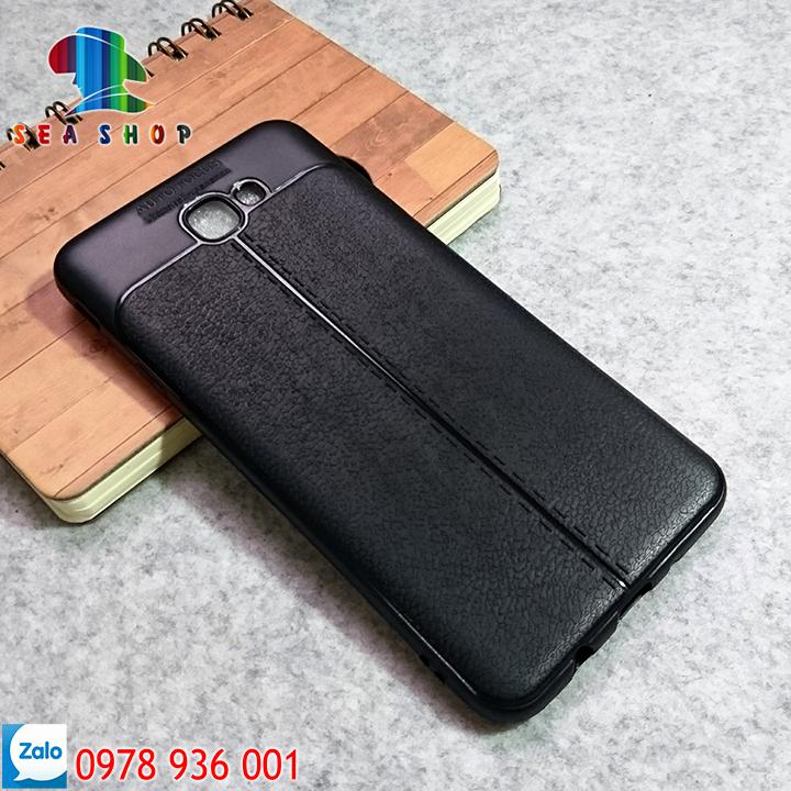 Ốp lưng Samsung Galaxy J7 Prime Nhựa dẻo - vân da loại A