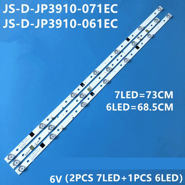 Asanzo 40DF2200 - Bộ Led 3 Thanh (7-6-7) bóng cho Tivi Asanzo TCL 40DF2200 40CS6000 và tương tự