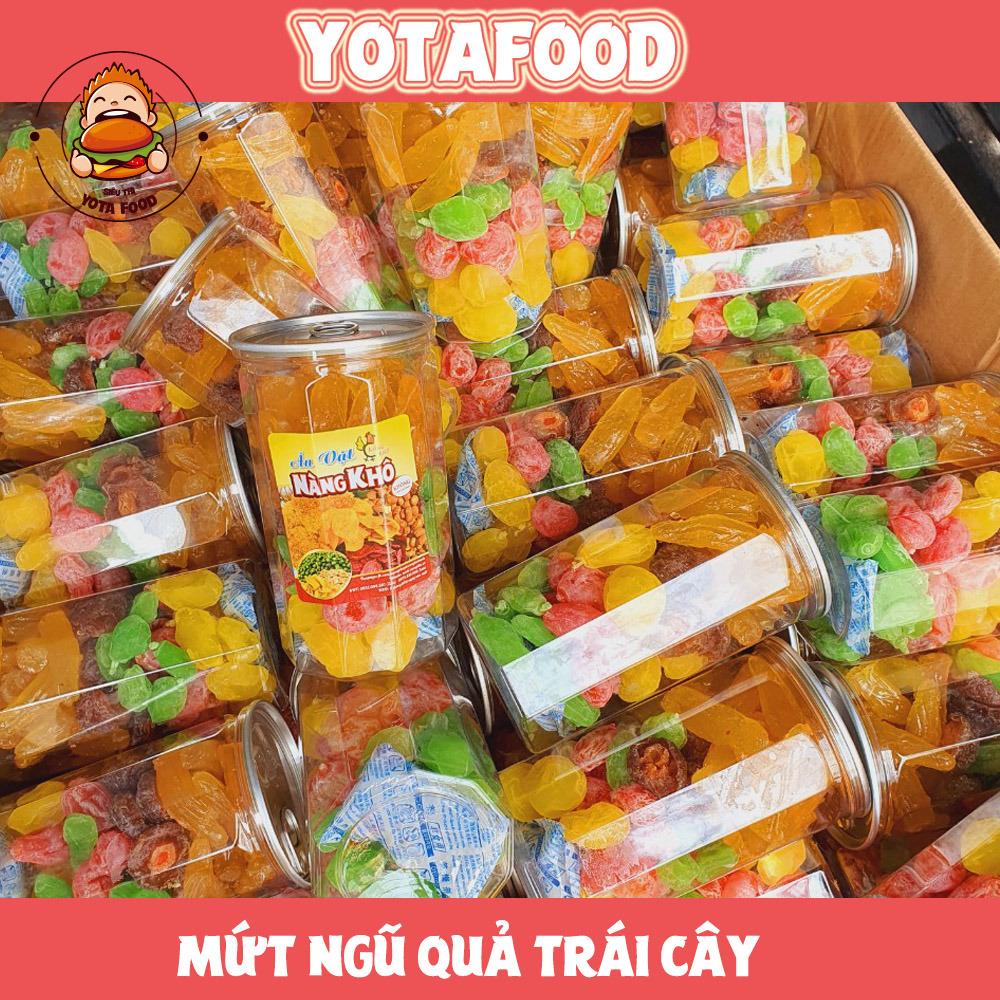 Mứt ngũ quả trái cây trưng bày ngày Tết - 500gram | Yotafood