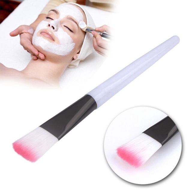 Cọ quét mặt nạ cán hồng, cọ cán trong, cọ cán trắng đắp mặt nạ, đắp mask, cọ chổi, cọ lông