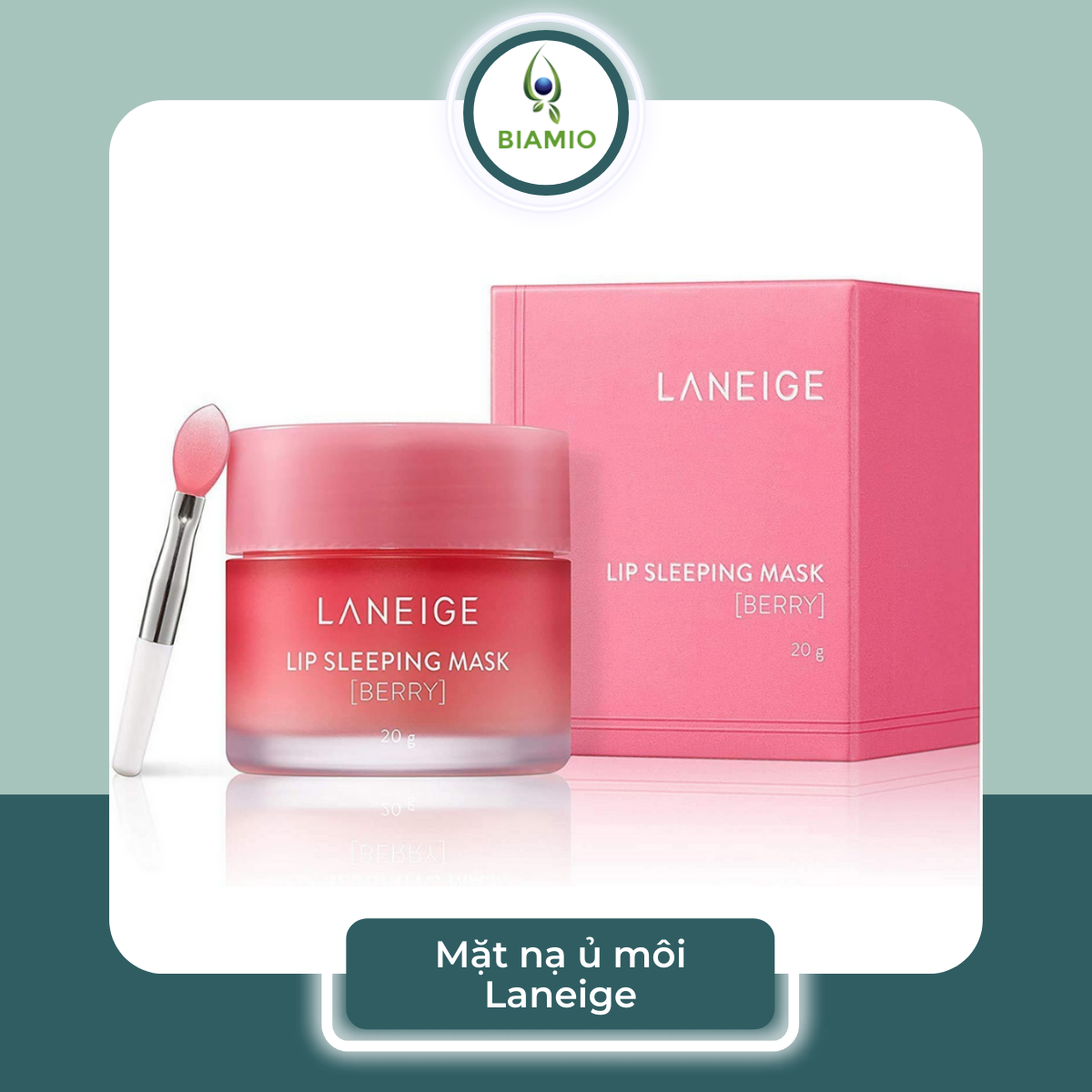 Mặt nạ ngủ ủ môi Laneige Lip Sleeping Mask Hàn Quốc BIAMIO quả mọng Bery dưỡng môi hồng hào căng mọng MN01