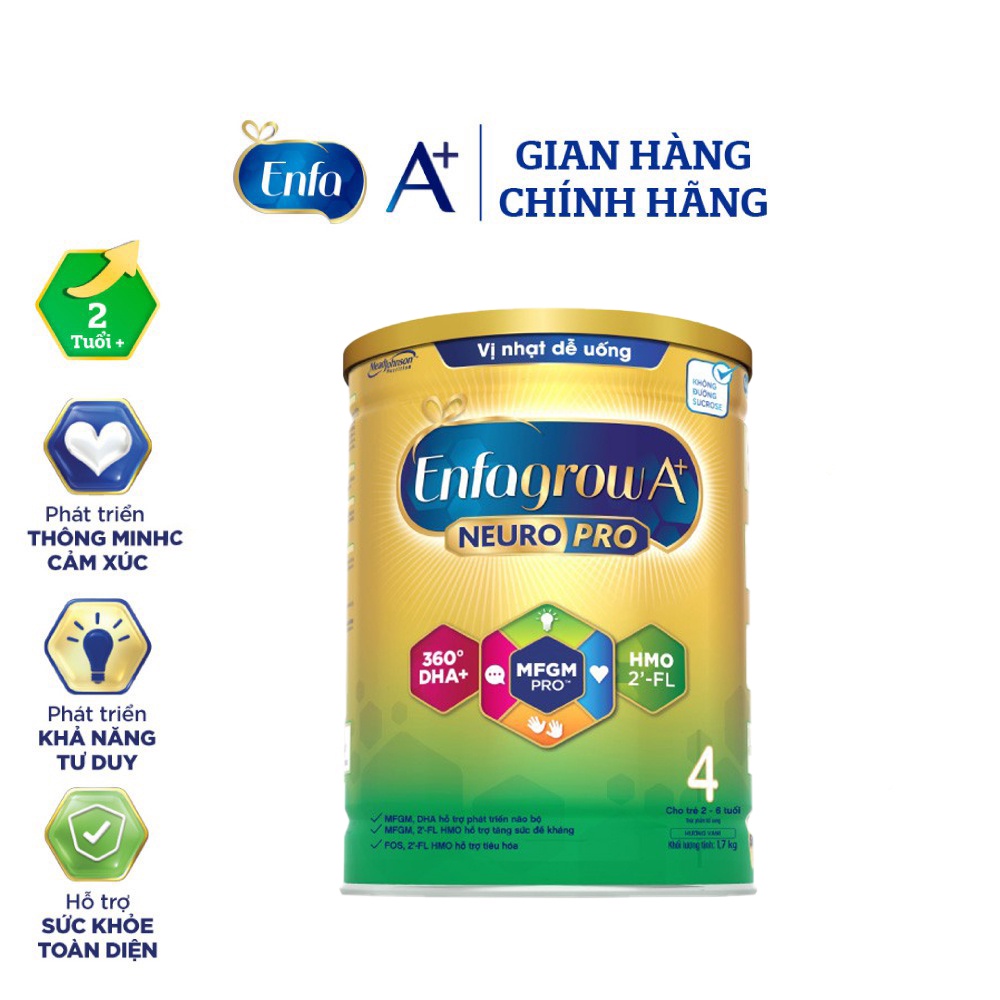 Enfagrow a+ neuropro 4 vị thanh mát với dưỡng chất dha & mfgm – 1.7kg