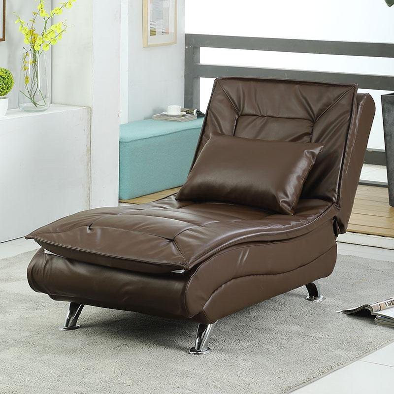 Ghế sofa giường gập ngả 3 chế độ bọc daGhế sofa thư giãn văn phòng nằm xem phim đọc sách KT 1707045CM