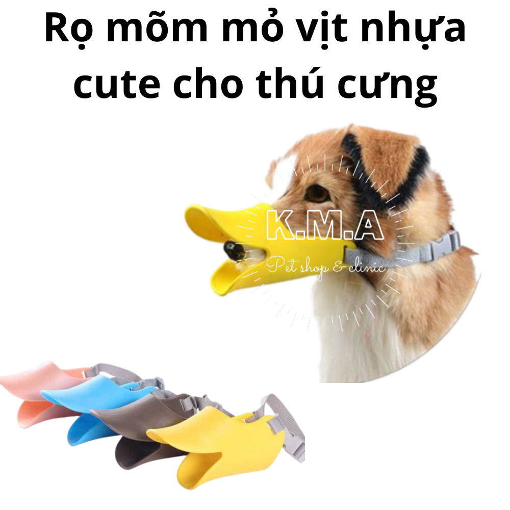 Rọ mõm mỏ vịt cute cho thú cưng