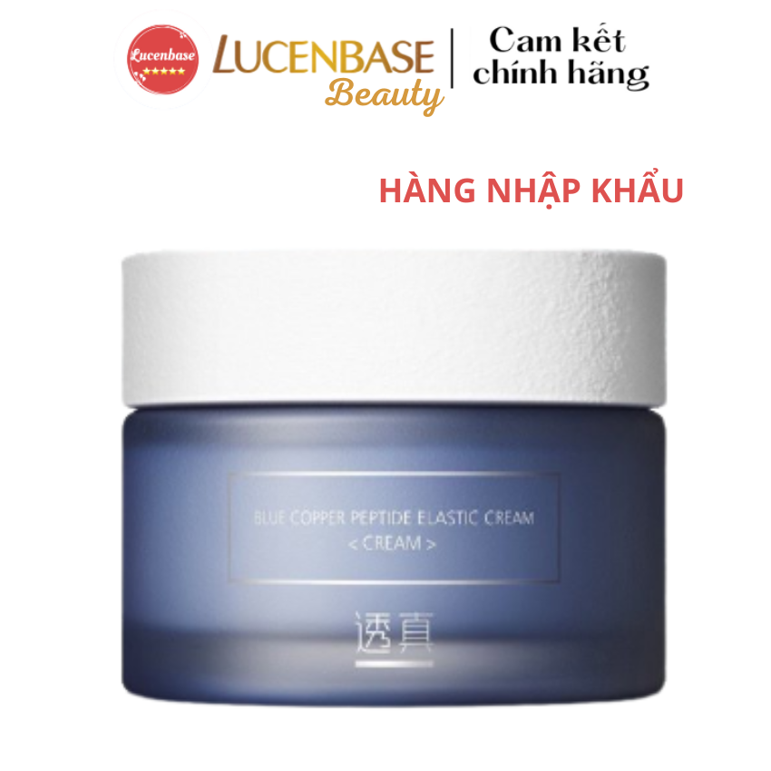 ( VOUCHER GIẢM 10%) Kem dưỡng da blue copper LUCENBASE beauty peptide cấp ẩm, giảm viêm đỏ 50g