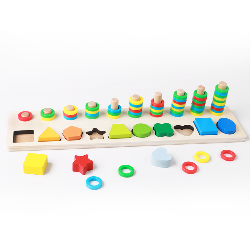 [HCM]Bảng gỗ ghép số hoặc hình cho bé (2 mẫu số hoặc hình)  - đồ chơi ghép hinh - do choi cho be - đồ chơi gỗ