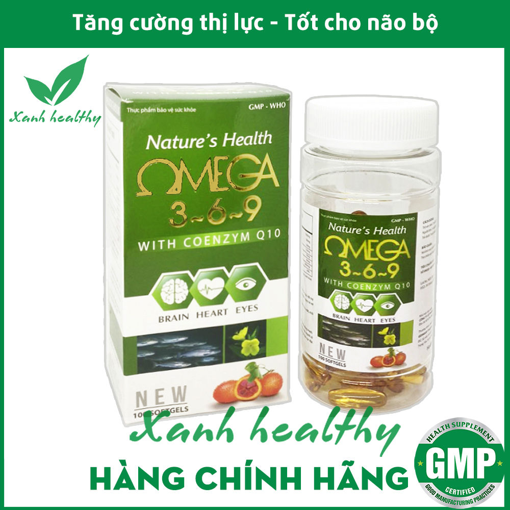 Viên uống dầu gấc dầu cá Omega 369 Nature Health - Giúp giảm cholesterol