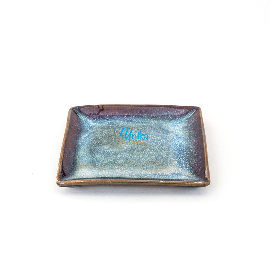 Đĩa Vuông D20 Men Hồng Tuyết - Khay Vuông D20 Men Hồng Tuyết - Gốm sứ cao cấp Bát Tràng -  TRUNG HANH BAT TRANG CERAMICS