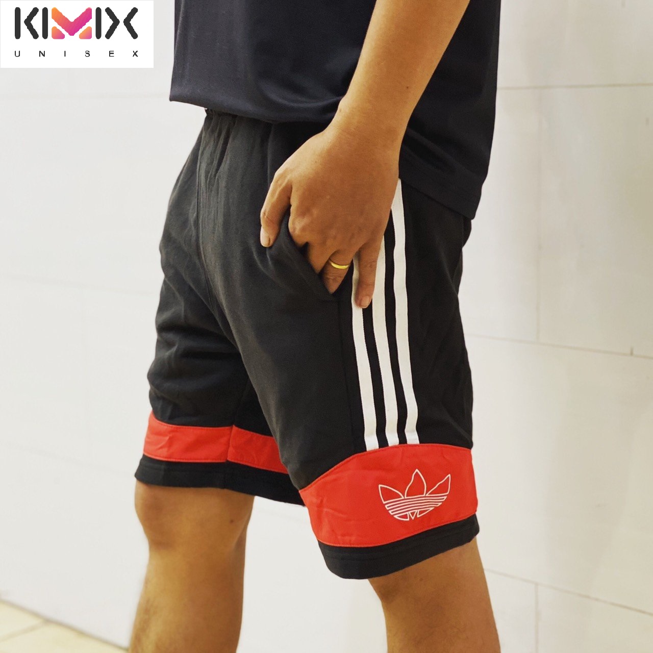 Quần short thể thao nam 2 túi, quần đùi nam chạy bộ, tập gym Kimix - mặc là mát - thoải mái vận động (có lớp lót trong)