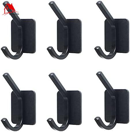 6 gói móc dính khăn móc treo tường chịu lực móc nhôm chống thấm nước để treo áo dính trên phòng tắm