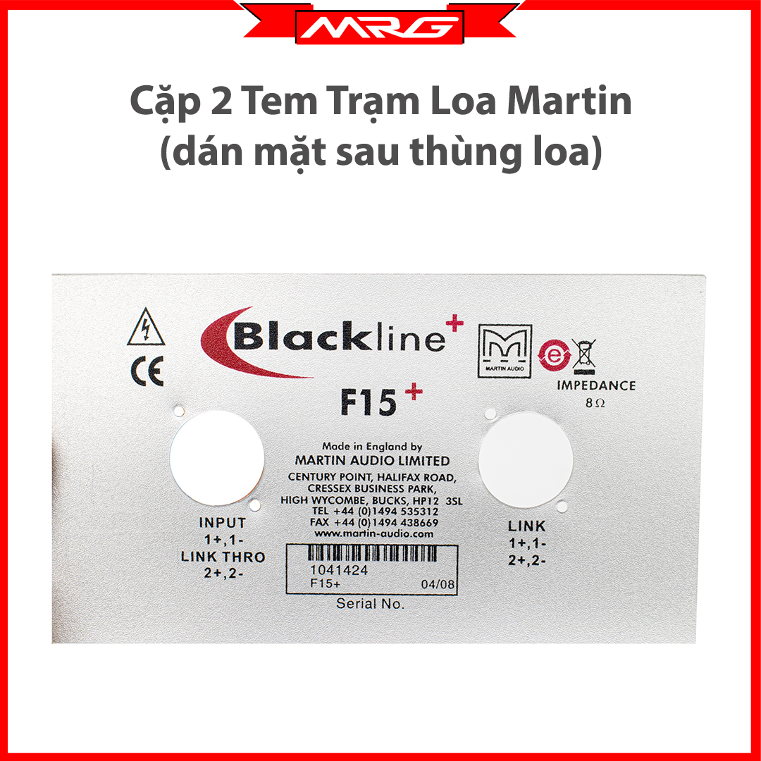 [2 tem] Tem Loa Martin dùng dán trạm loa phía sau thùng loa - MrG | tem trạm loa martin, tem hậu loa martin, tem đích loa, tem loa rcf, tem loa jbl, tem loa caf, tem loa nexo, tem loa martin, tem loa ev, tem loa pa, tem loa ar, tem loa b3