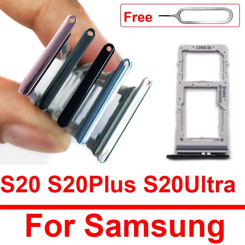 CW Sim Card Tray For S20 Plus SIM Slot Adapter Micro SD Reader Holder