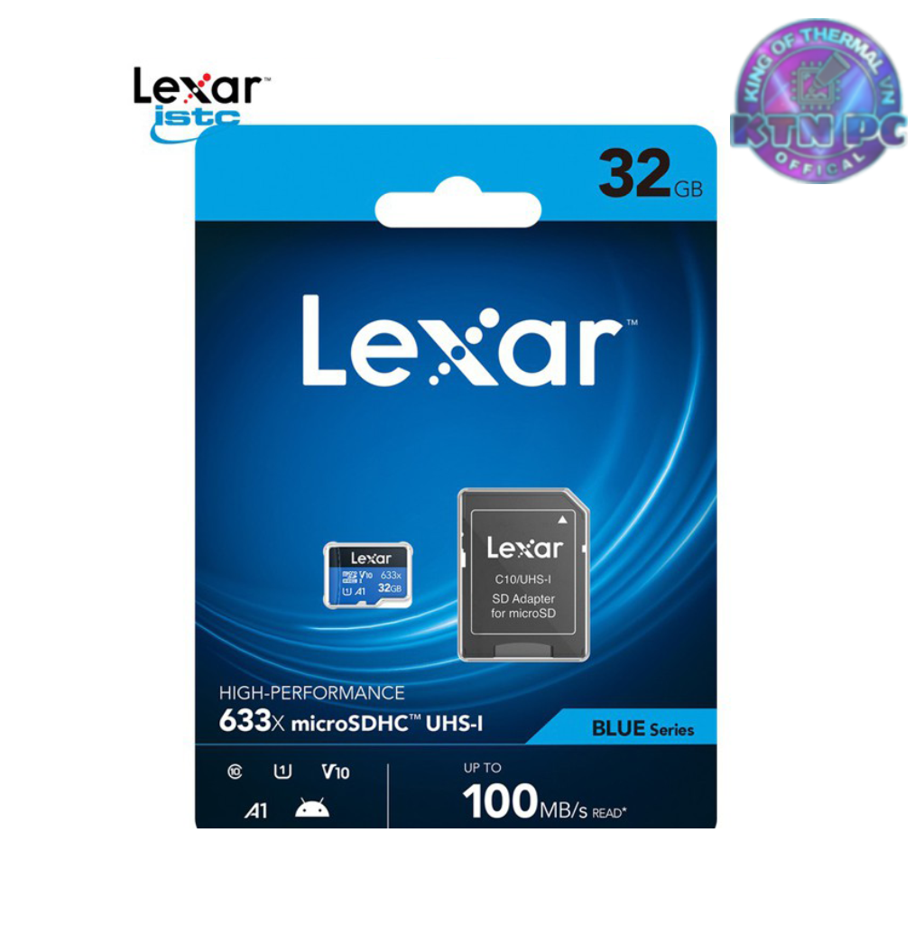 [HCM]Thẻ nhớ Lexar MicroSDHC UHS-I 32Gb Class 10 U1 100MB/s - Chính Hãng