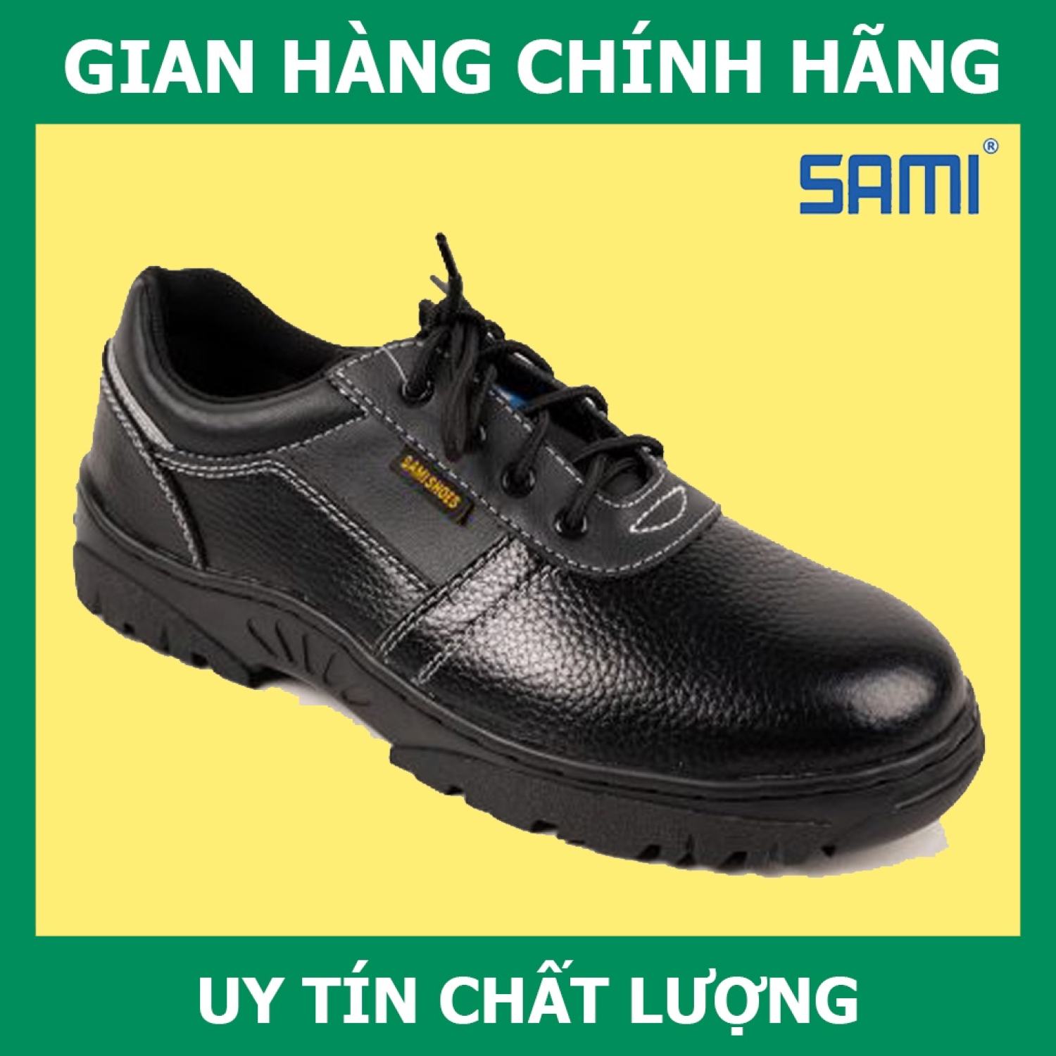 Giày bảo hộ sami 20 da chất lượng cao, chống va đập, chống đâm xuyên