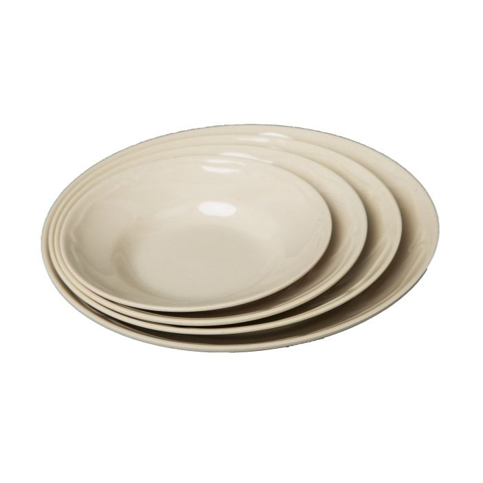 Dĩa sâu/ dĩa bèo nhựa melamine màu nâu nhiều size