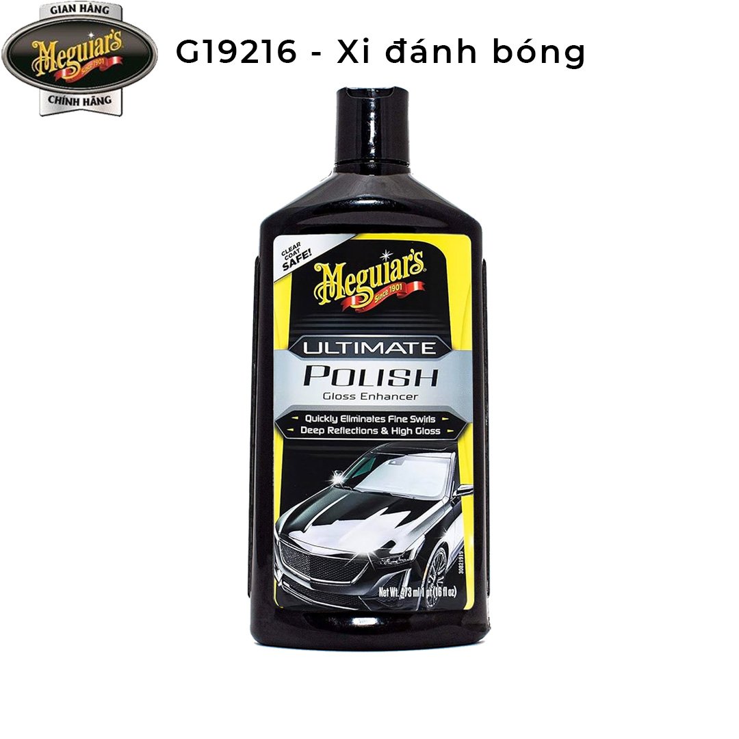 Meguiar's Xi đánh bóng xóa xước nhanh cho xe hơi dòng cao cấp Ultimate - Ultimate Polish, G19216, 473ML
