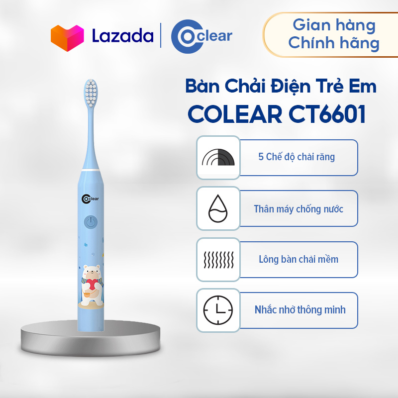 Bàn Chải Sóng Âm Điện Dành Cho Trẻ Em Flyco CT6602 Kháng Nước IPX7 Pin Sạc - Hàng Chính Hãng