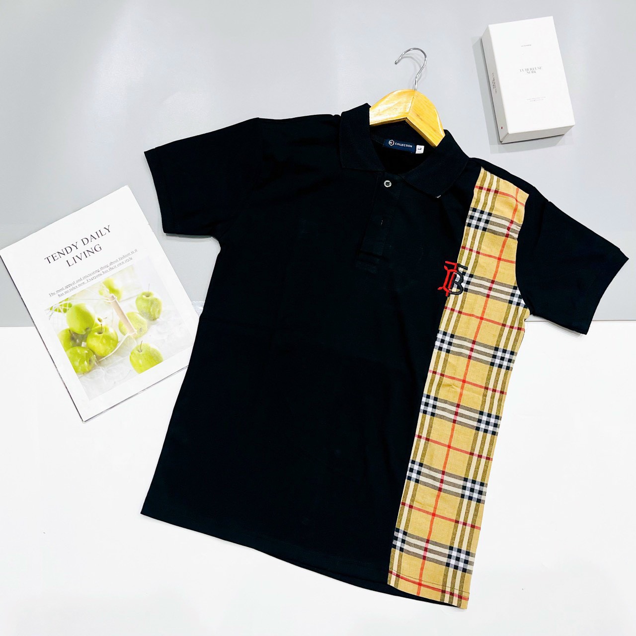 Áo thun nam polo siêu cấp có cổ tay ngắn viền BBR phối họa tiết in nhiệt vải cotton dày đẹp co dãn form chuẩn mẫu mới cao cấp-MEWHCM