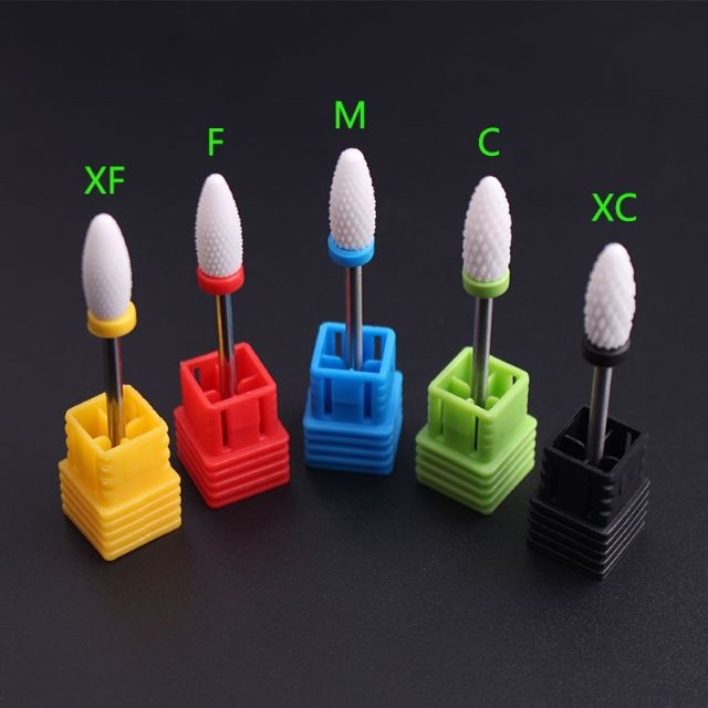 Đầu mài sứ dạng parabol lắp máy mài móng cực tốt