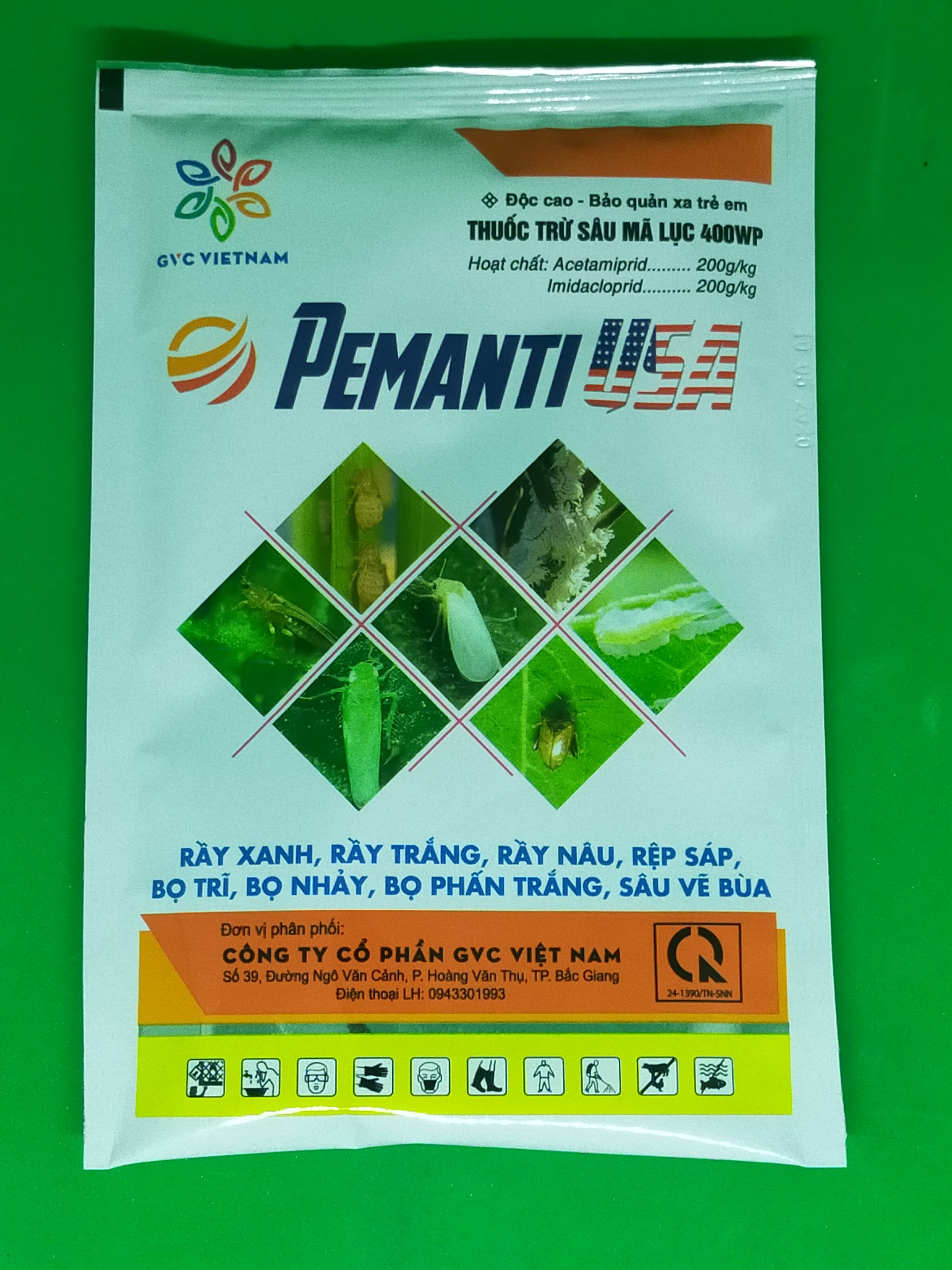 thuốc trừ rầy rệp PERMENTIN USA gói 25 gram:diêt rầy xanh; rầy trắng; bọ nhảy; bọ cánh cứng; rệp sáp; bọ trĩ trên cây trồng #rầy_rệp
