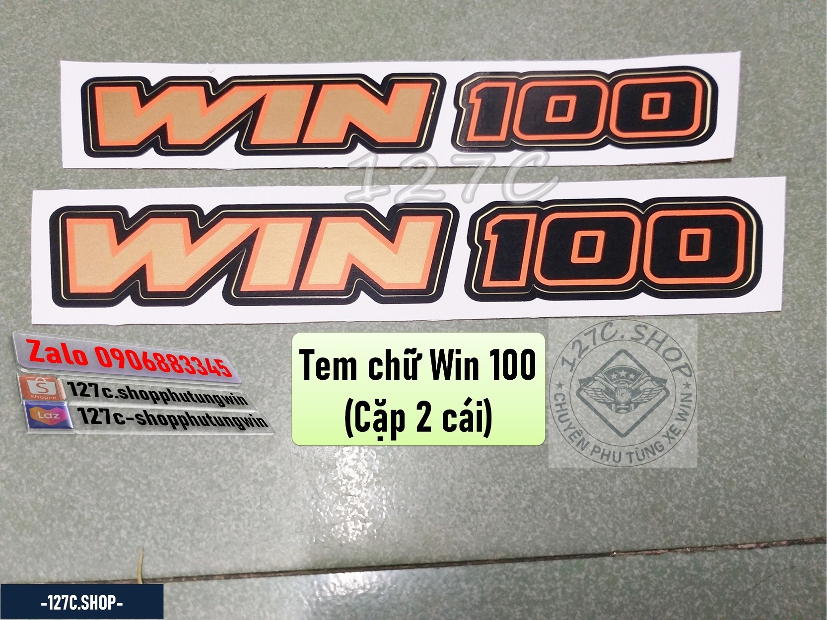 Tem chữ win 100