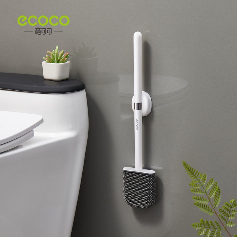 Chổi cọ rửa vệ sinh dẹt siêu bền, tặng kèm miếng dán siêu chắc Ecoco E2205