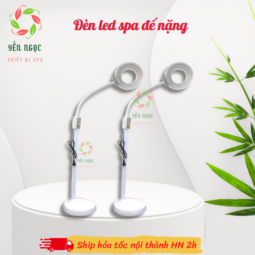 Đèn led đế nặng 120 bóng siêu sáng | Đèn led chân nặng cho spa, phun săm, nối mi | Đèn led nối mi