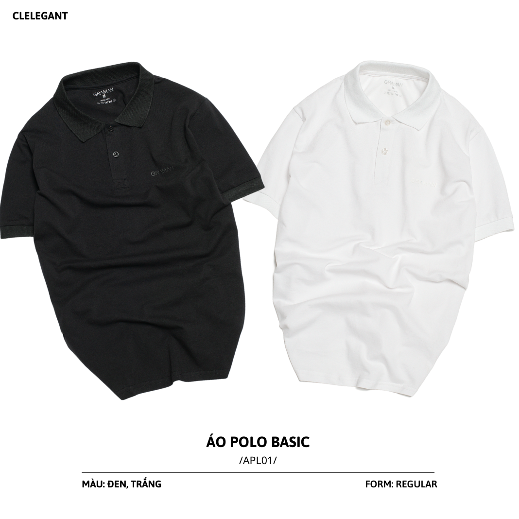 [Hoàn Tiền 15%] Áo thun Polo nam cổ bẻ vải Cotton cá xấU,chuẩn form,sang trọng-lịch lãm màu Đen- CLELEGANT-AP06