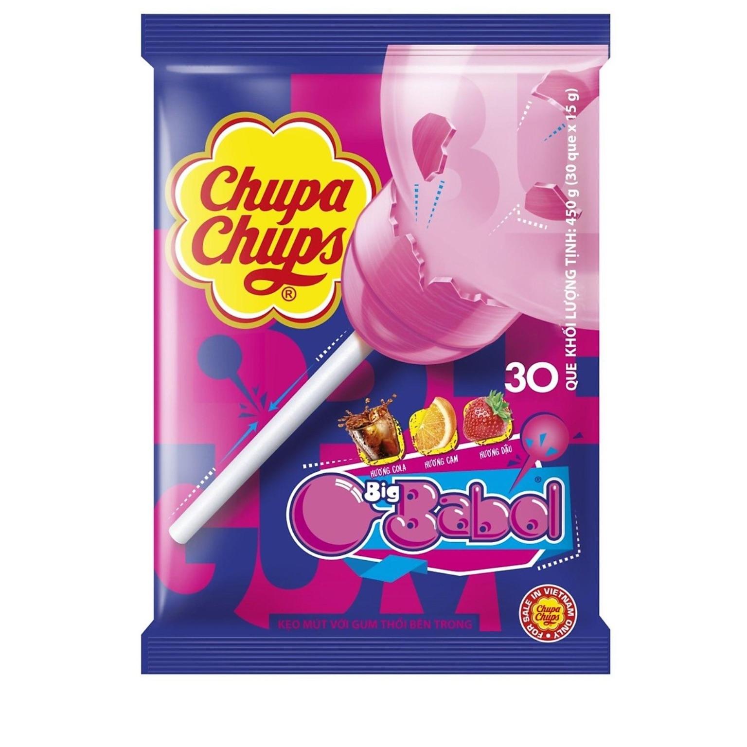 Kẹo Chupa Chups nhân Bigbabol Hương Trái Cây