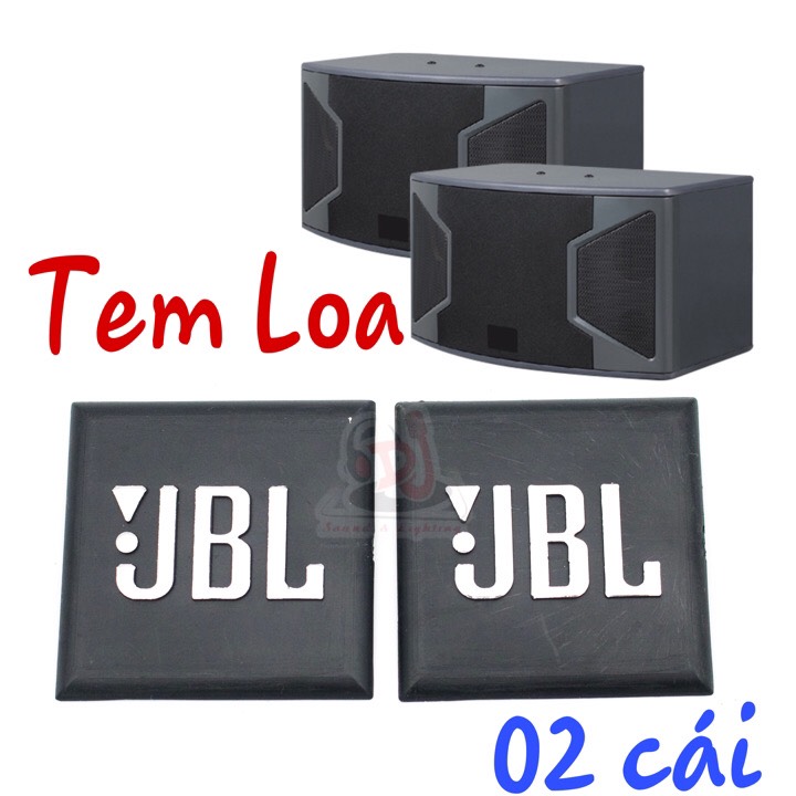 Tem loa JBL 02 cái tem dán thùng loa Logo loa JBL Tem loa JBL Bán tem mác loa Loa treble jbl xịn