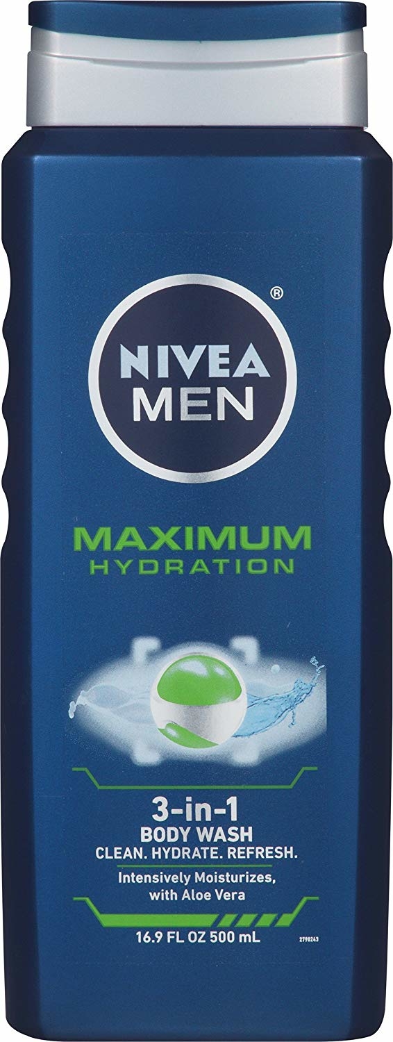 Sữa tắm dưỡng ẩm 3 trong 1 cho nam nivea men maximum hydration 3 in1 body wash 500ml