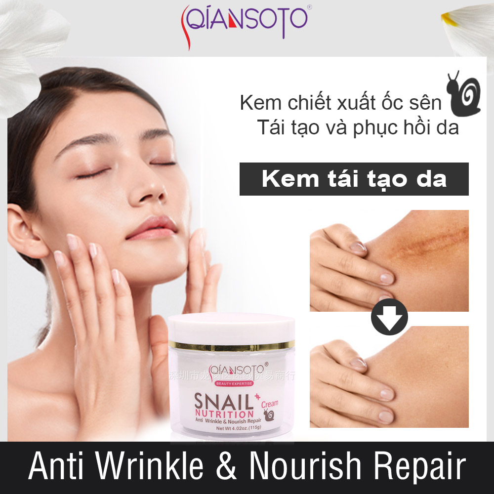 Qiansoto kem dưỡng ẩm da mặt làm sáng da whitening skin care