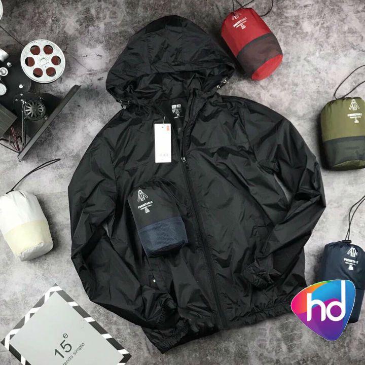 Áo Khoác Gió Thể Thao Màu Đen - Áo Khoác Nam - Áo Khoác Gió Nam Nữ - Áo Khoác Gió Chống Nước Cao Cấp - Áo Khoác Dù