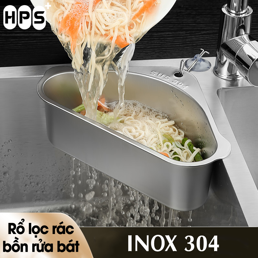 Rổ lọc rác bồn rửa chén ngăn tắc bồn rửa,không ghê tay | Khay lọc rác bồn rửa chất liệu INOX 304 siêu bền,chống hoen gỉ