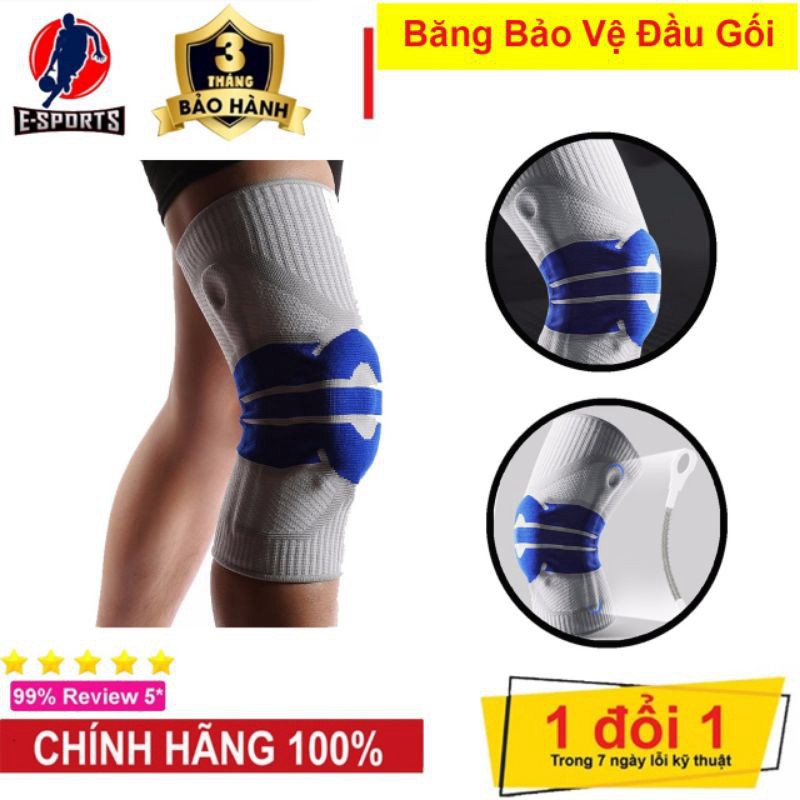 Băng bảo vệ đầu gối cao cấp - Có lò xo và miếng đệm silicon SIÊU HOT