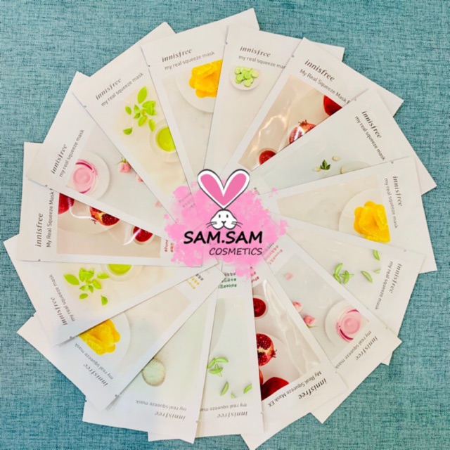 Mặt nạ Innisfree my real squeeze mask, được sản xuất từ các thành phần lành tính, đảm bảo chất lượng như mô tả, an toàn cho người sử dụng