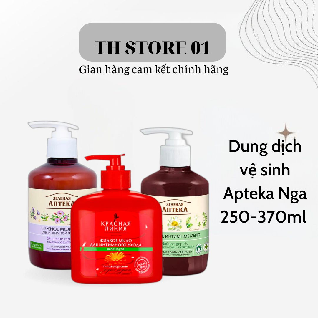 Dung dịch vệ sinh apteka nga 370ml - dạng gel - đủ 3 mùi th store 01