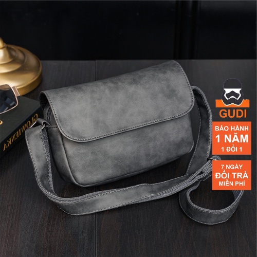 Túi đeo chéo nam nữ horse xám túi xách mesenger unisex cao cấp gudi studio