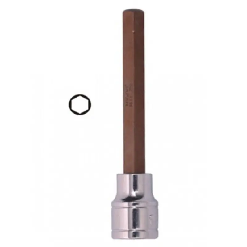 Đầu tuýp gắn mũi lục giác dài h10x100mm asaki ak-7230