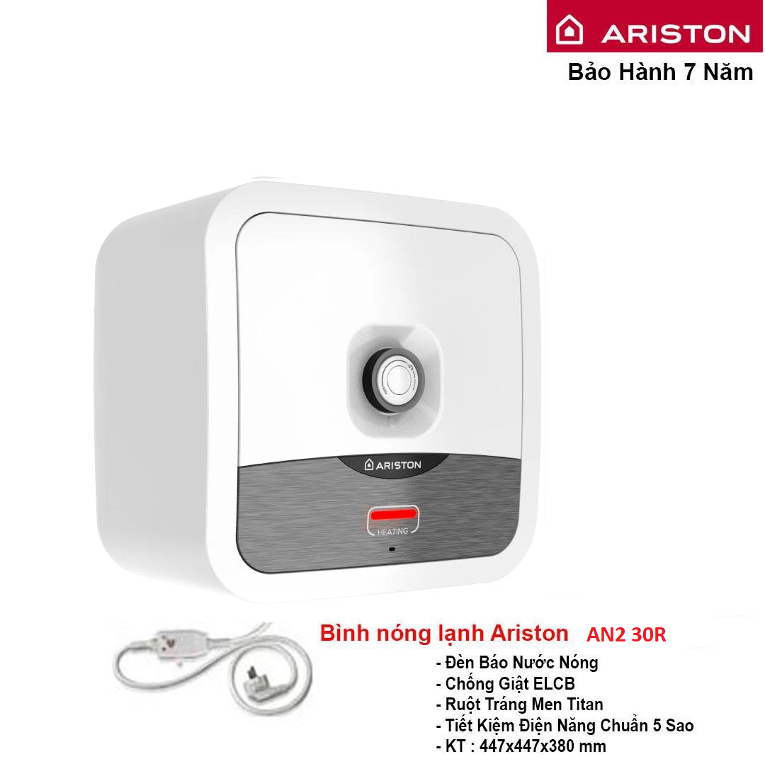 Bình nước nóng ariston 30l vuông an2 30r