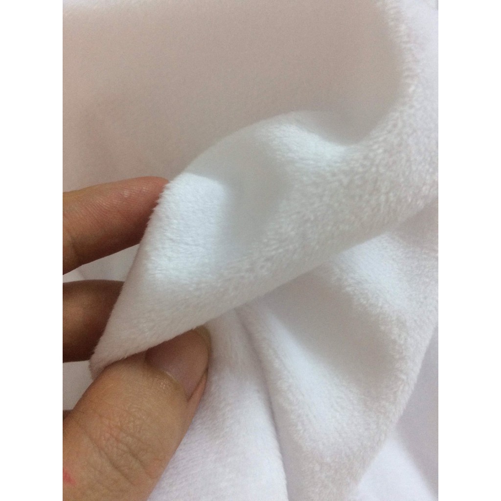 Vải may thú bông vải lông ngắn, may doll, làm handmade khổ 50cm x 1m60cm