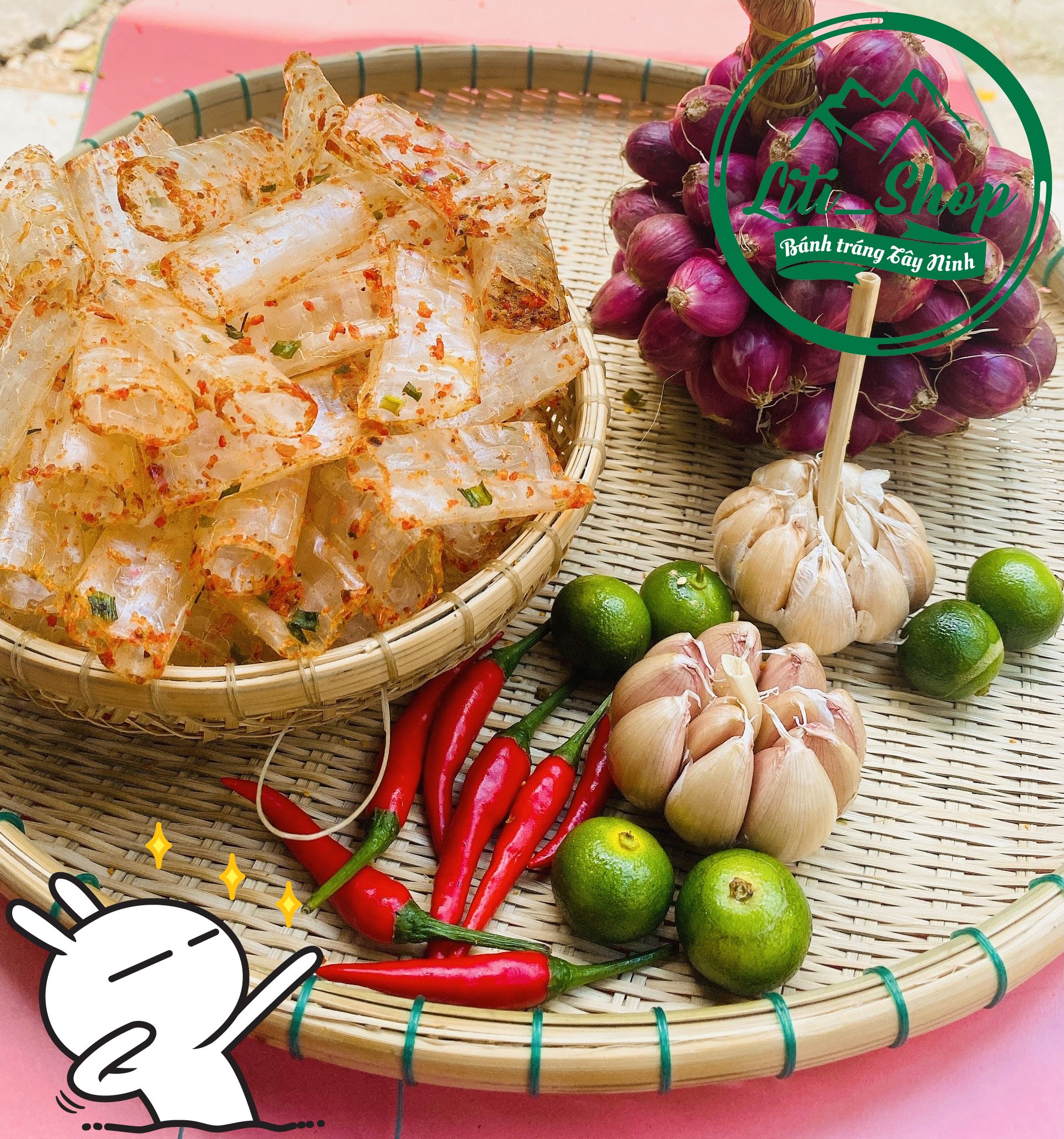 Bánh tráng cuộn tôm 500gr