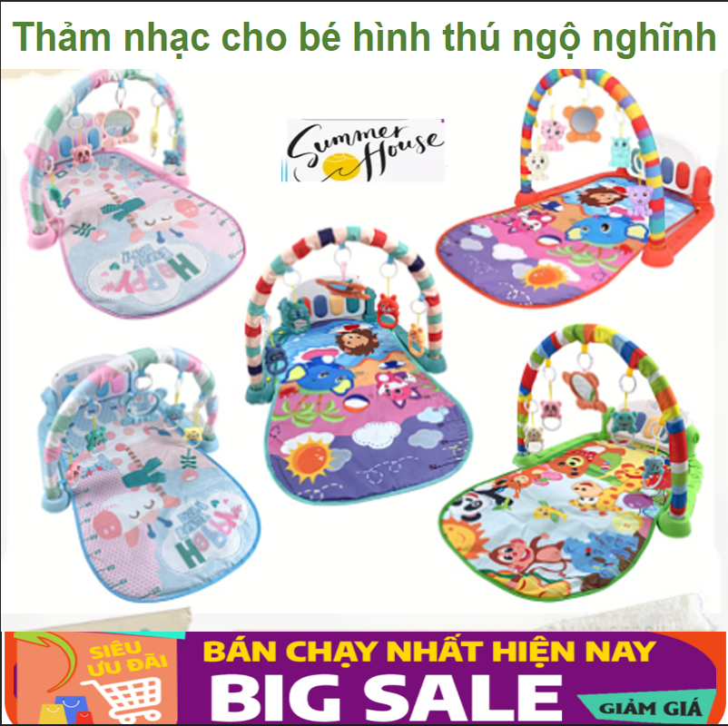 Thảm Nhạc Cho Bé Sơ Sinh Nằm Chơi Thảm Đàn Baby Lót Bông Mỏng Êm Ái, Vừa Nhẹ Nhàng Với Lưng Bé Vừa Không Gây Bí Nóng Chất Liệu An Toàn Cho Làn Da Bé,Tháo Lắp Dễ Dàng,Vệ Sinh Thảm Đơn Giản Nhé,Giặt Dễ Dàng Nhanh Khô